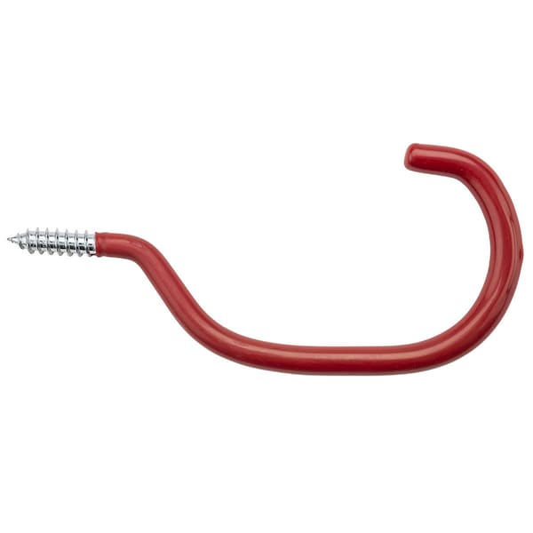 National Hardware National Hardware 5.88 in. L Vinyl Coated Red Steel Bicycle Hook 40 lb. cap. 1 pk N188-007 - main